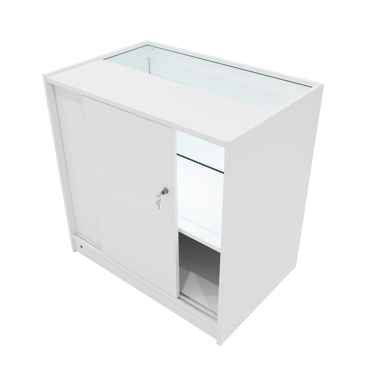 Conjunto de Balcões Comerciais com Luz LED "SELENE" CM60+ 2x C900 – cor Branco