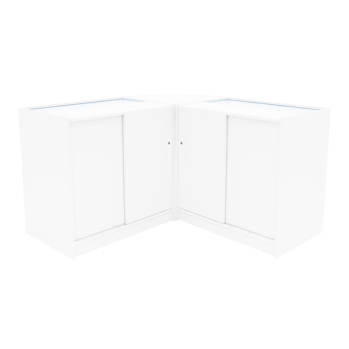 Conjunto de Balcões Comerciais com Luz LED "HELIOS" CM60+ 2x K900 – cor Branco