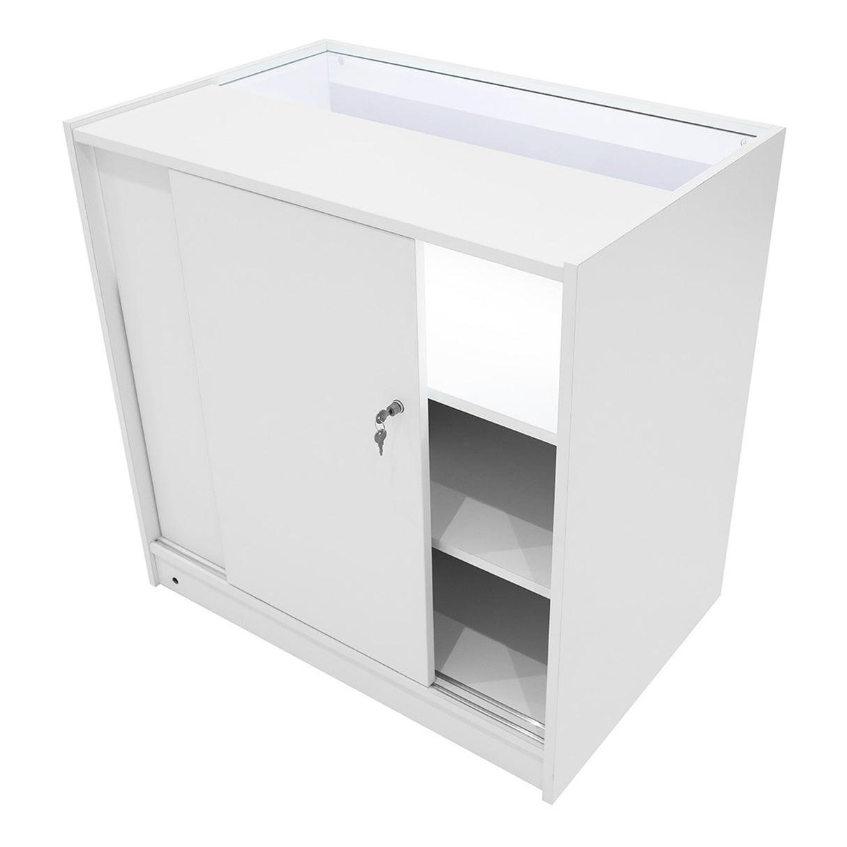 Conjunto de Balcões Comerciais com Luz LED "ADONIS" CM60 + B900 + C900 – cor Branco