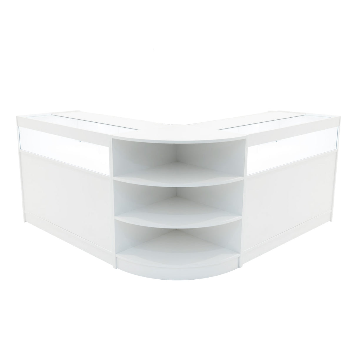 Conjunto de Balcões Comerciais com Luz LED "THESEUS" LM60+ 2x B1200 – cor Branco