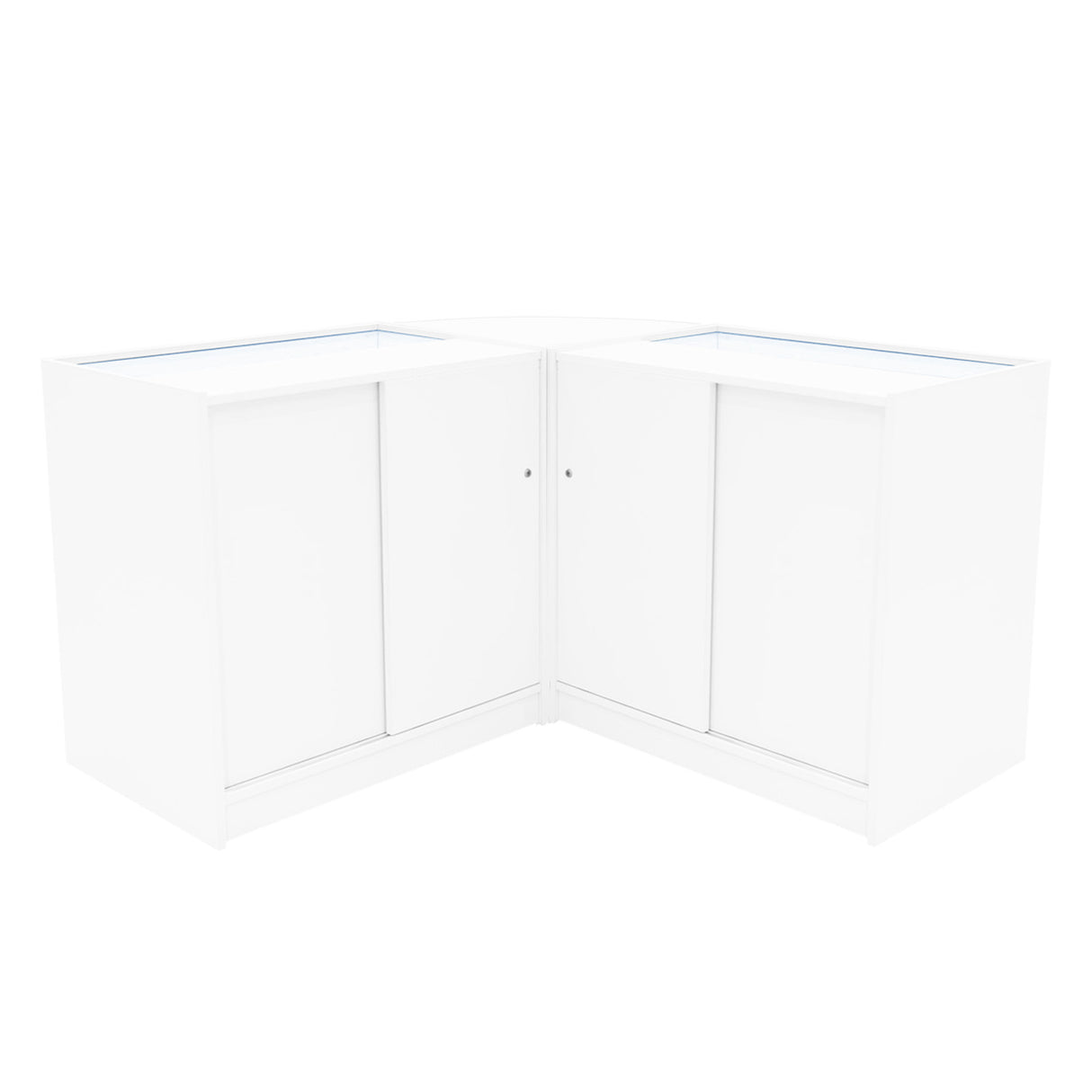 Conjunto de Balcões Comerciais com Luz LED "THESEUS" LM60+ 2x B900 – cor Branco