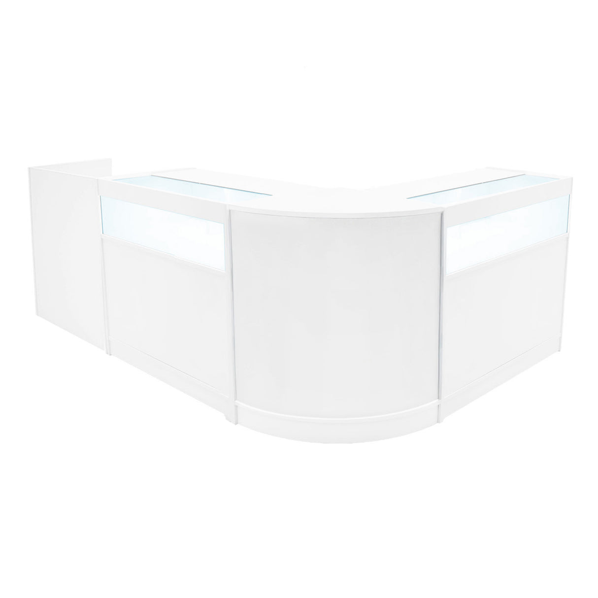 Conjunto de Balcões Comerciais com Luz LED "LUNA" CM60 + 2xB900 + TB60 – cor Branco