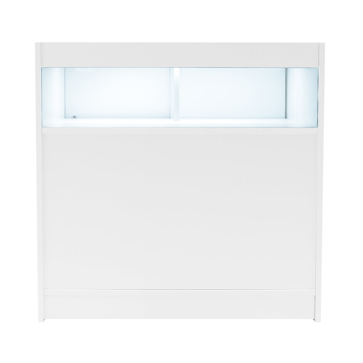 Conjunto de Balcões Comerciais com Luz LED "LUNA" CM60 + 2xB900 + TB60 – cor Branco