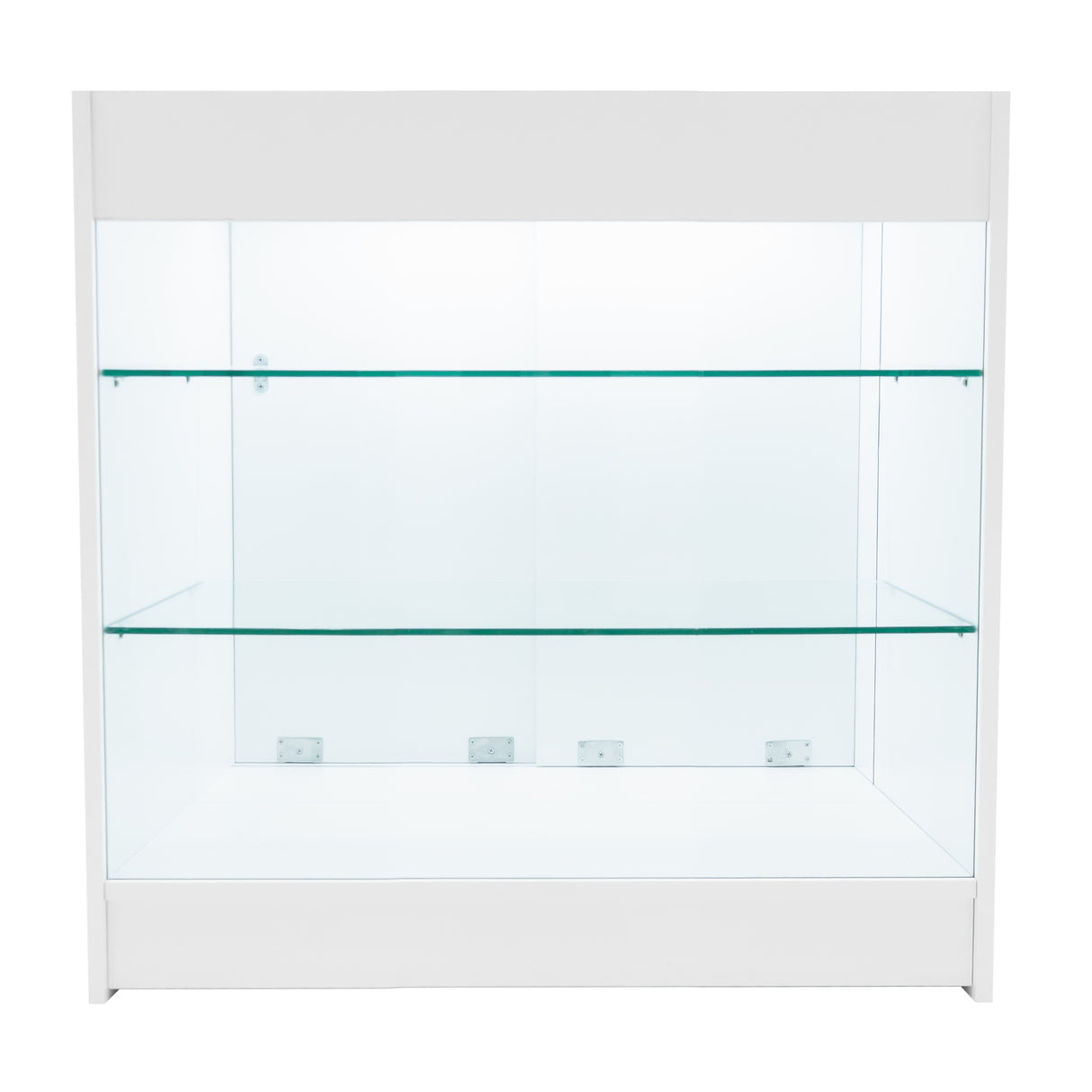 Conjunto de Balcões Comerciais com Luz LED "ARIES" CM60 + 2xK900 + TB60 – cor Branco