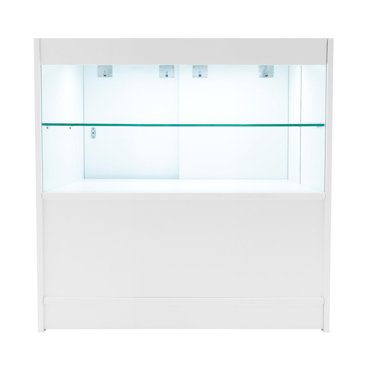 Conjunto de Balcões Comerciais com Luz LED "ECLIPSE" LM60 + 2xC900 + TB60 – cor Branco