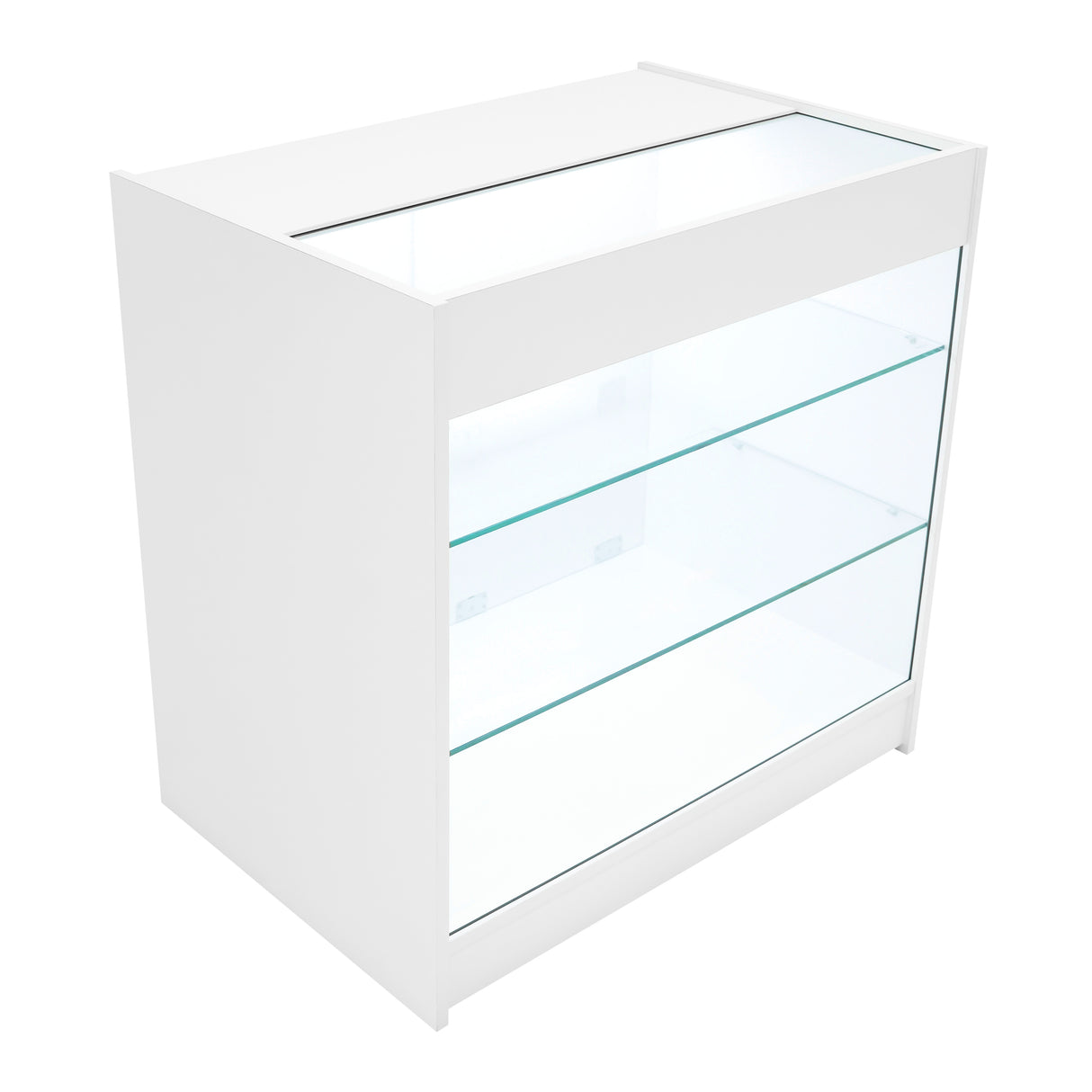 Conjunto de Balcões Comerciais com Luz LED "THEIA" LM60 + K900 + C900 + TB60 – Branco