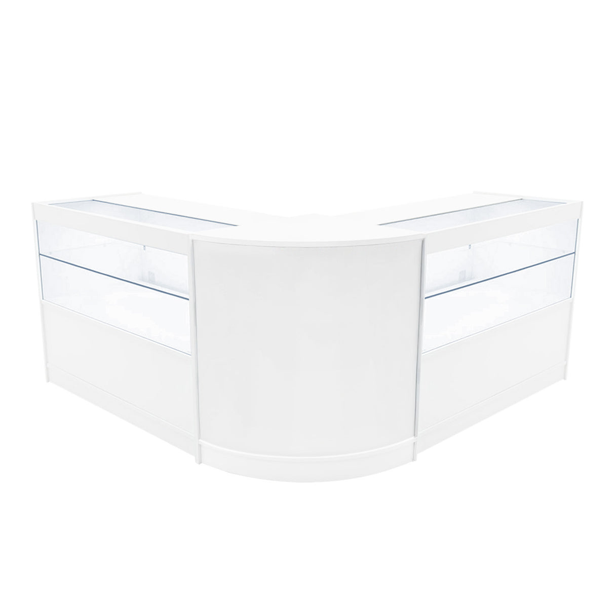 Conjunto de Balcões Comerciais com Luz LED "SELENE" CM60+ 2x C1200 – cor Branco