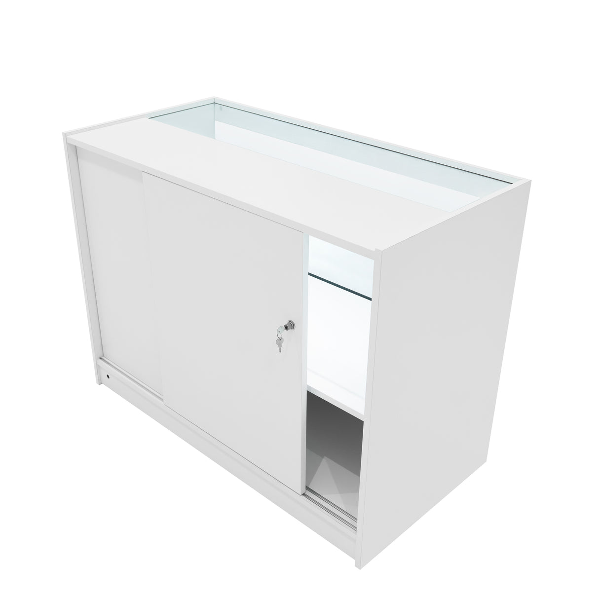 Conjunto de Balcões Comerciais com Luz LED "SELENE" CM60+ 2x C1200 – cor Branco