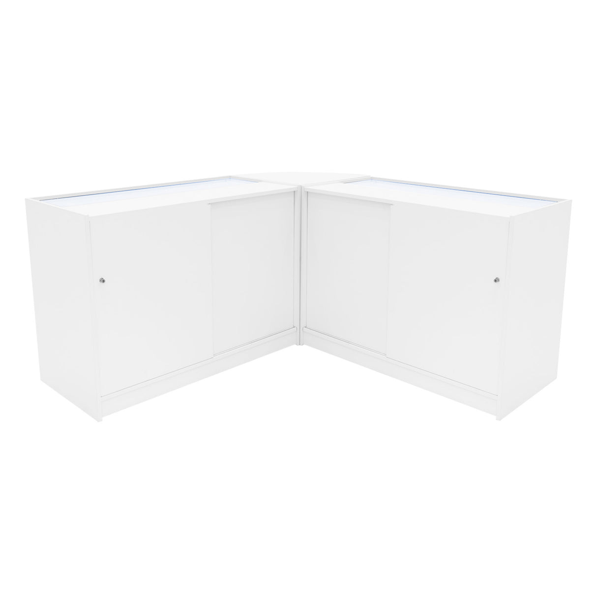Conjunto de Balcões Comerciais com Luz LED "APOLLO" LM60+ 2x K1200 – cor Branco