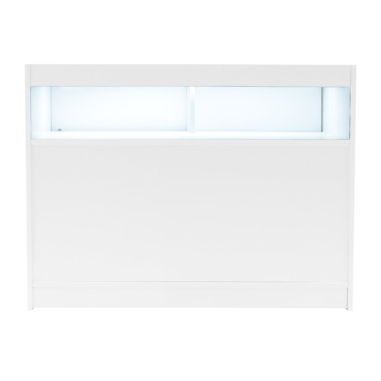 Conjunto de Balcões Comerciais com Luz LED "LUNA" CM60 + 2xB1200 + TB60 – cor Branco