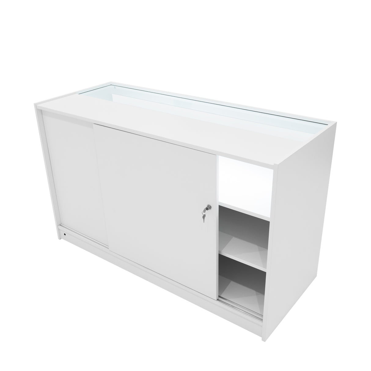 Conjunto de Balcões Comerciais com Luz LED "THESEUS" LM60+ 2x B1500 – cor Branco