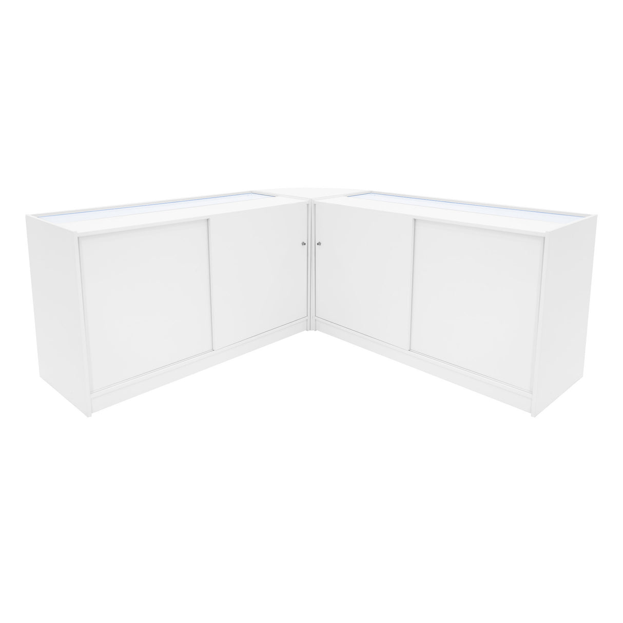 Conjunto de Balcões Comerciais com Luz LED "APOLLO" LM60+ 2x K1500 – cor Branco