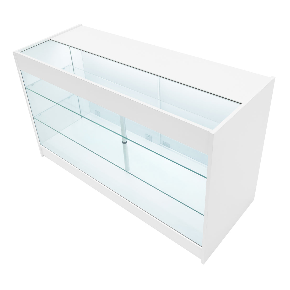 Conjunto de Balcões Comerciais com Luz LED "DEMETER" LM60 + K1500 + B1500 – cor Branco