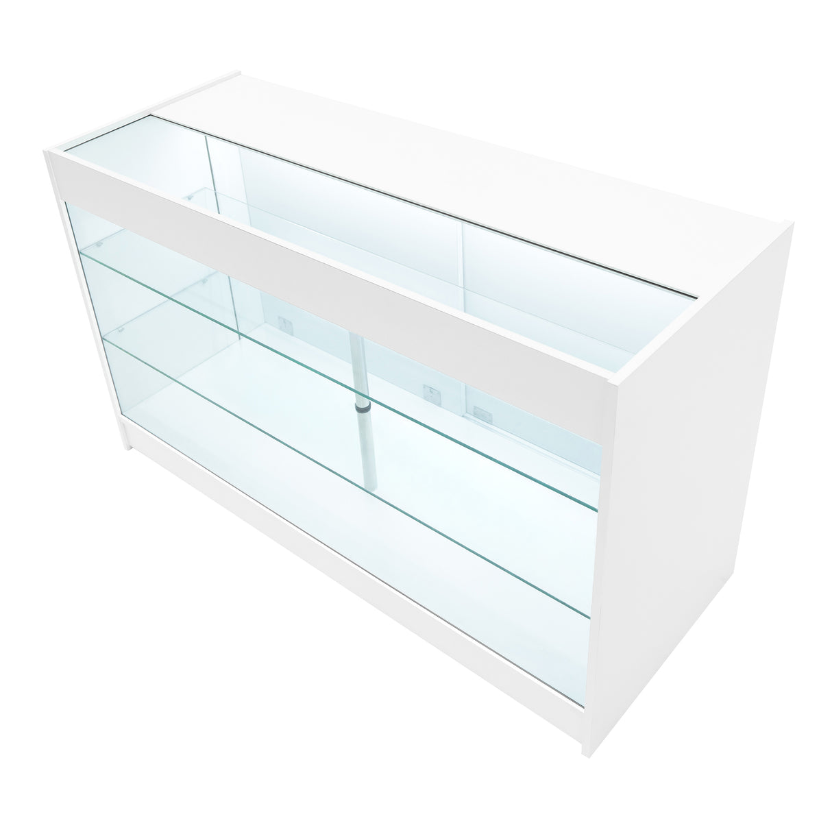 Conjunto de Balcões Comerciais com Luz LED "VEGA" CM60 + K1500 + C1500 + TB60 – cor Branco