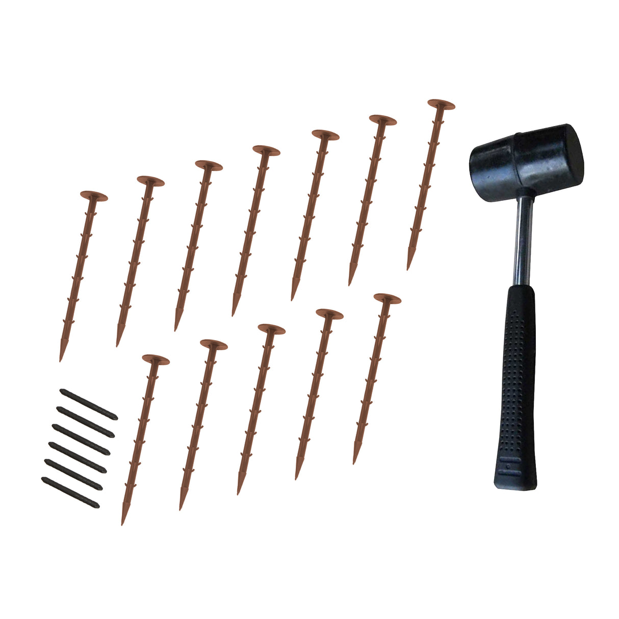 Borda Flexível para Jardim 4 x 1.2 m com Martelo de Borracha – Terracota