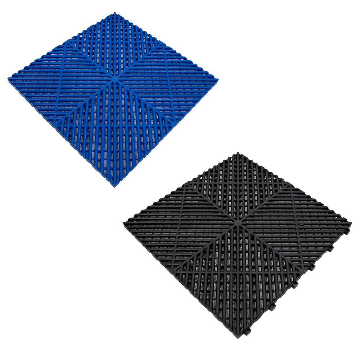 Placas de Polipropileno (225un) com Bordas - Preto (x165) e Azul (x60)+ Luz LED Hexagonal para Teto (x2un)