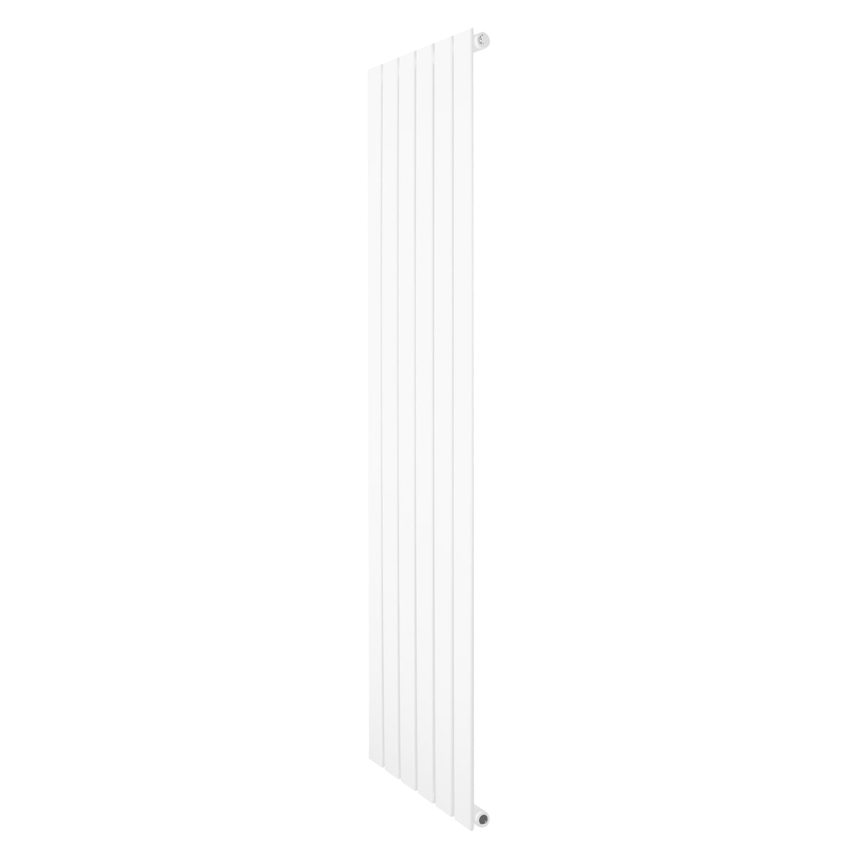 Radiador de coluna única branco, 1600 mm x 420 mm, com design vertical e superfícies lisas, ideal para aquecimento eficiente