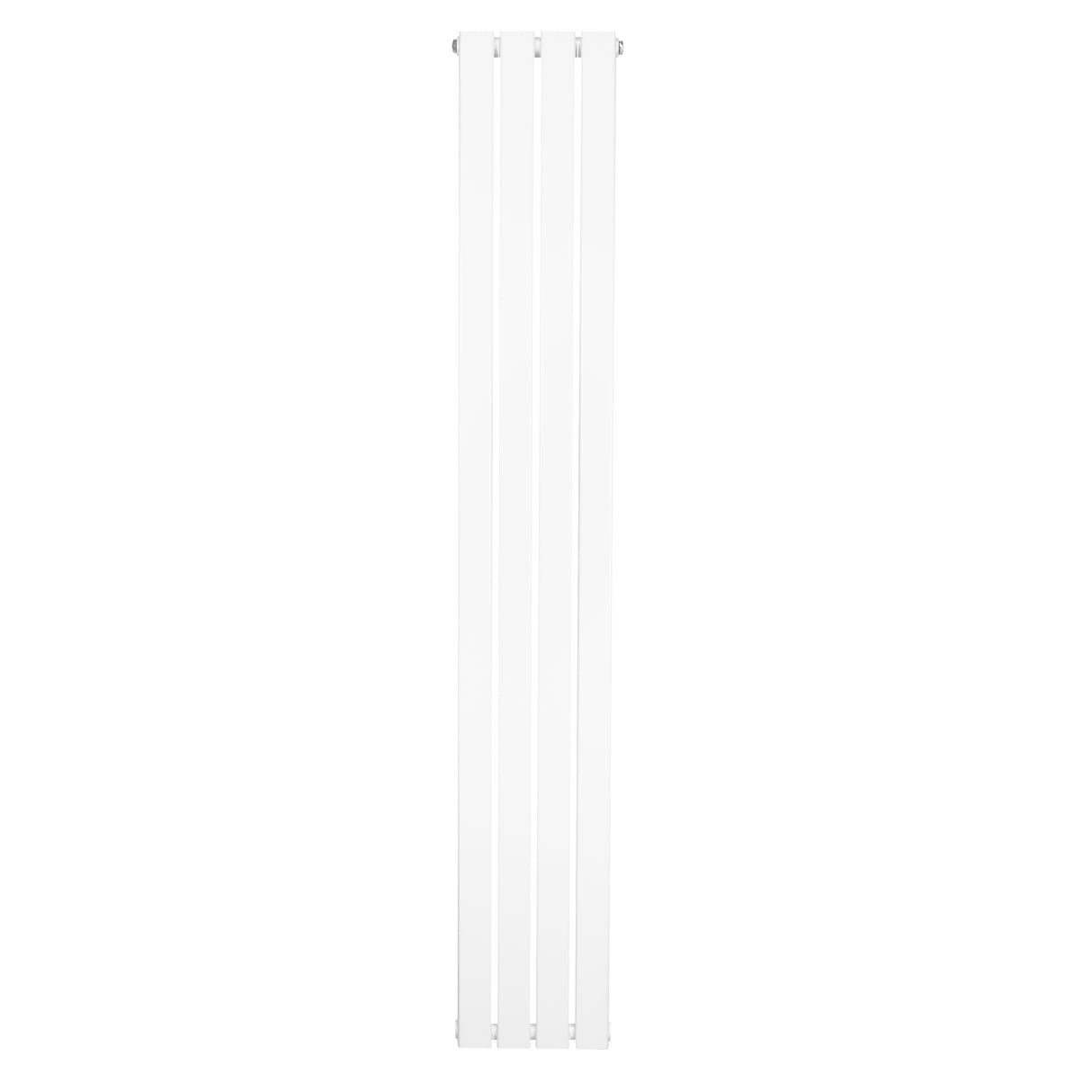 Radiador de coluna única branco, 1800 mm x 280 mm, com design vertical e acabamento liso, ideal para aquecimento eficiente