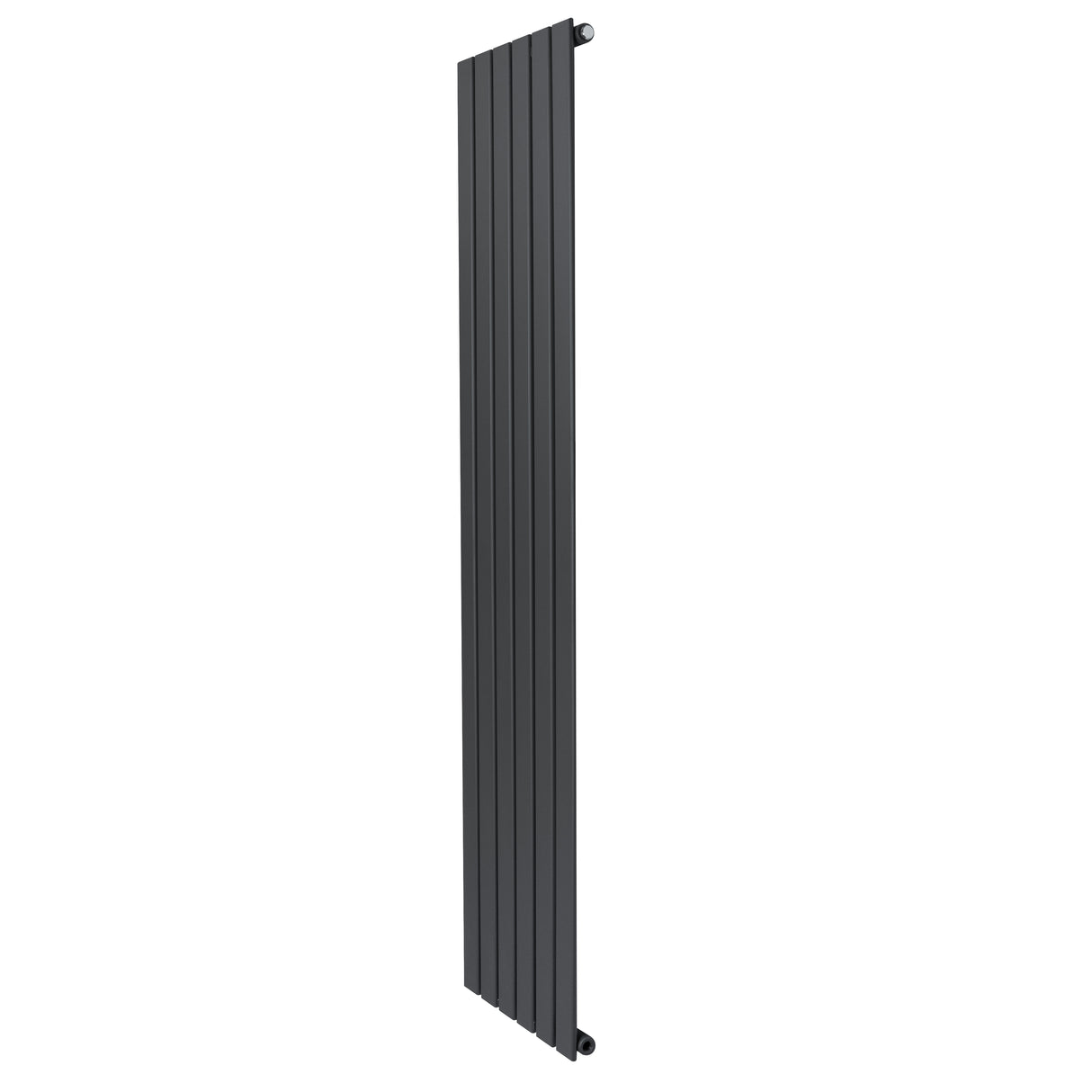 Radiador de coluna única cinza antracite, 1800 mm x 420 mm, com design vertical e acabamento liso, ideal para aquecimento eficiente