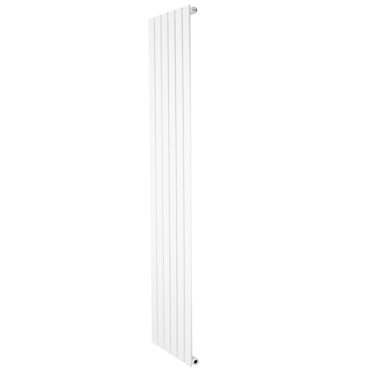 Radiador de coluna única branco, 1800 mm x 420 mm, com design moderno e superfície lisa, ideal para aquecer ambientes com estilo