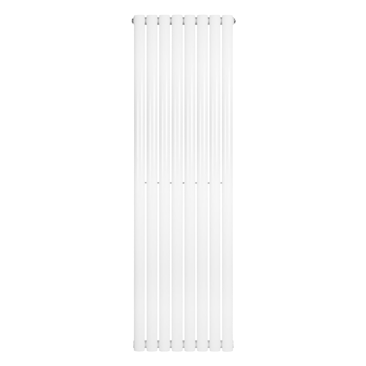 Radiador de coluna simples oval branco, 1600 mm x 480 mm, com design elegante e superfície lisa, ideal para aquecimento eficiente