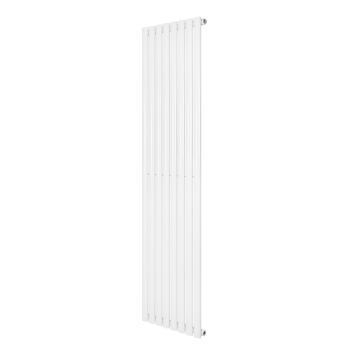 Radiador de coluna simples oval branco, 1800 mm x 480 mm, com design elegante e superfícies lisas, ideal para aquecimento eficiente