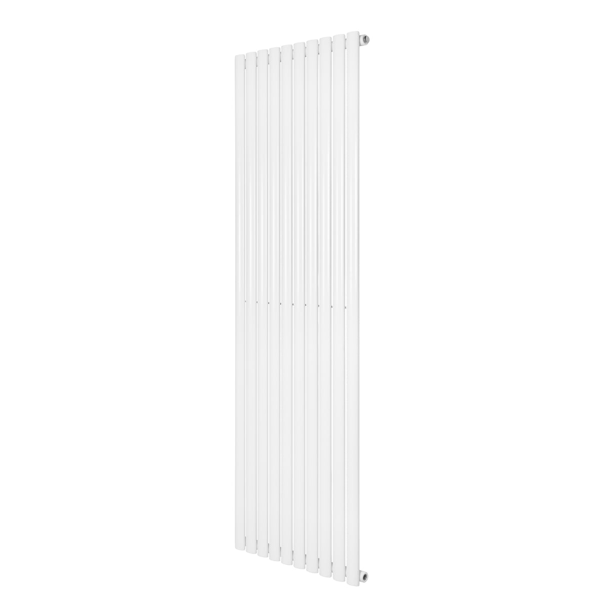 Radiador de coluna simples oval branco, 1800 mm x 600 mm, com design elegante e superfícies lisas para aquecimento eficiente
