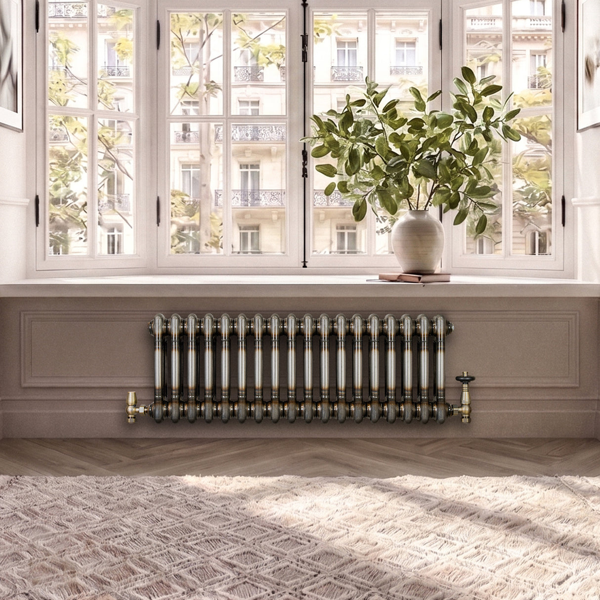 Radiador Tradicional de 2 Colunas - 300 x 830mm - Metal Cru