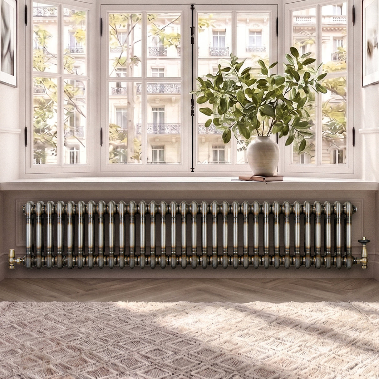 Radiador Tradicional de 2 Colunas - 300 x 1460mm - Metal Cru