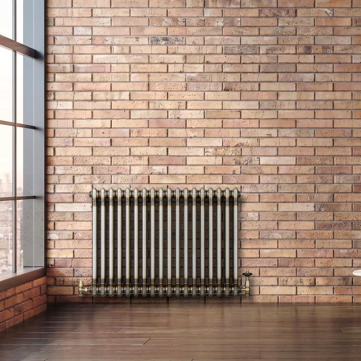 Radiador Tradicional de 2 Colunas - 600 x 830mm - Metal Cru