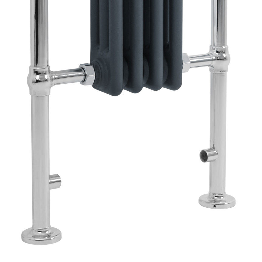 Radiador Toalheiro Tradicional – 950mm x 480mm – Cinza Antracite