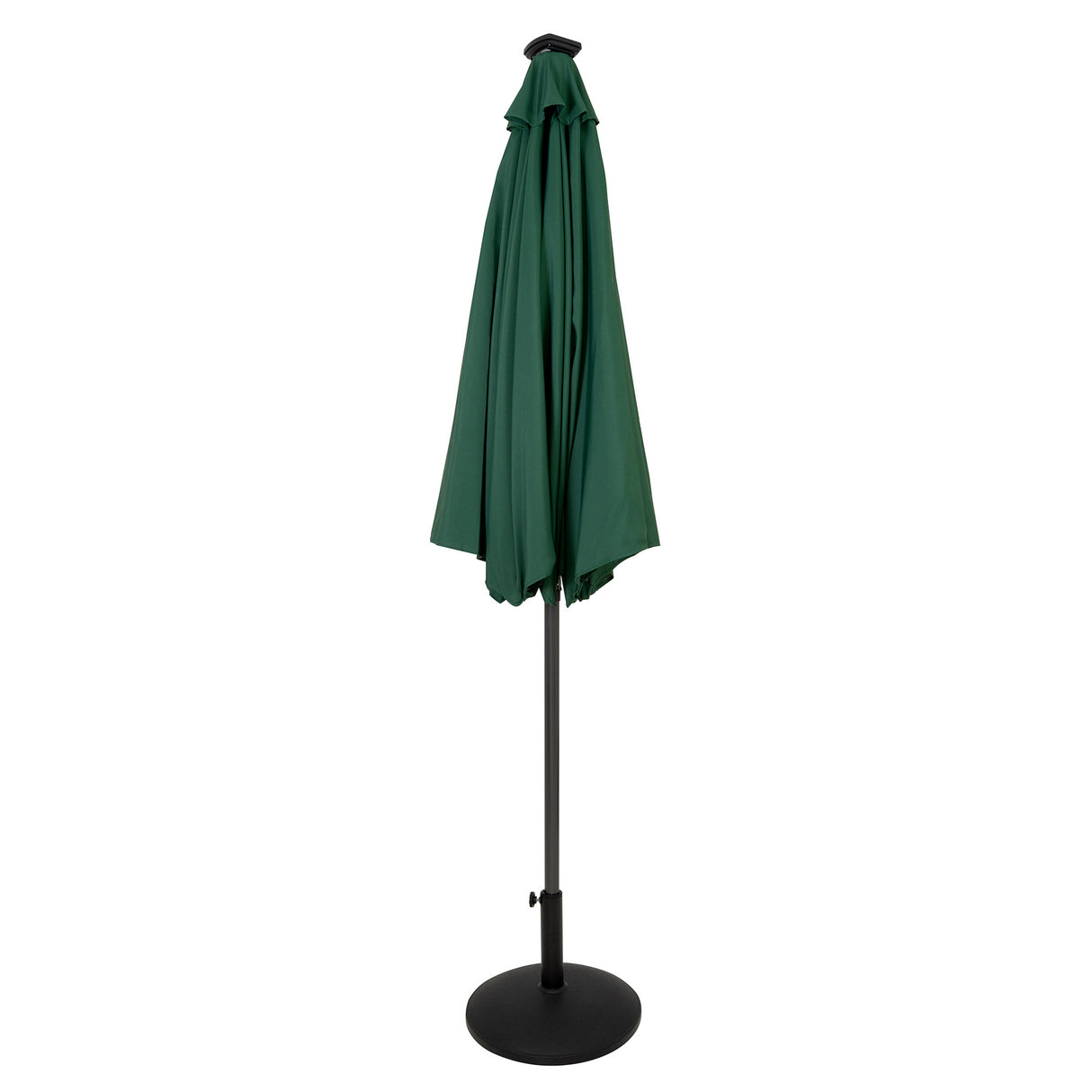 Guarda-Sol Inclinável LED 2,7 m com Base – Verde
