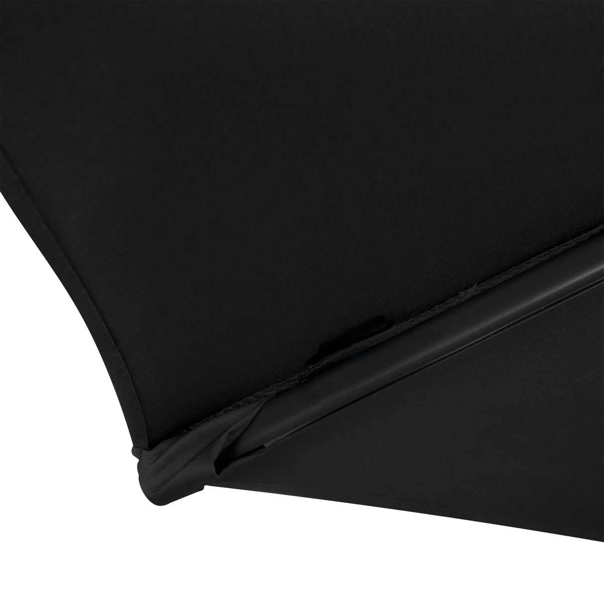 Guarda-Sol Suspenso 3 m com Base Tipo Leque – Preto