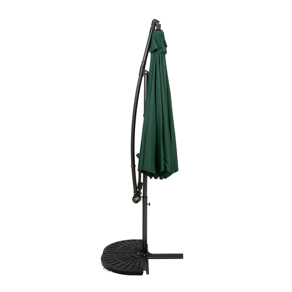 Guarda-Sol Suspenso 3 m com Base Tipo Leque – Verde