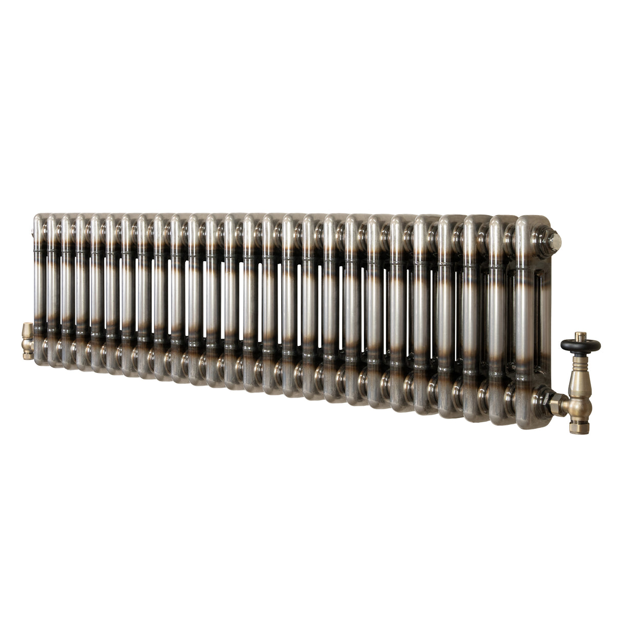 Radiador Tradicional de 2 Colunas com Válvulas - 300 x 1190mm - Metal Cru