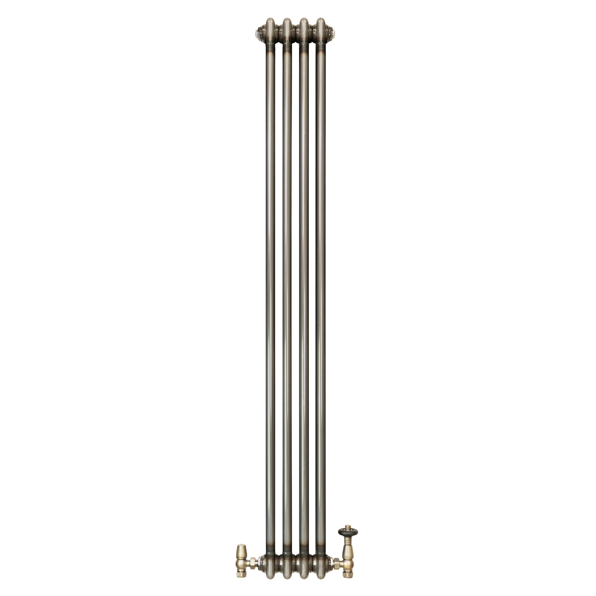Radiador Tradicional de 2 Colunas com Válvulas - 1500 x 200mm - Metal Cru