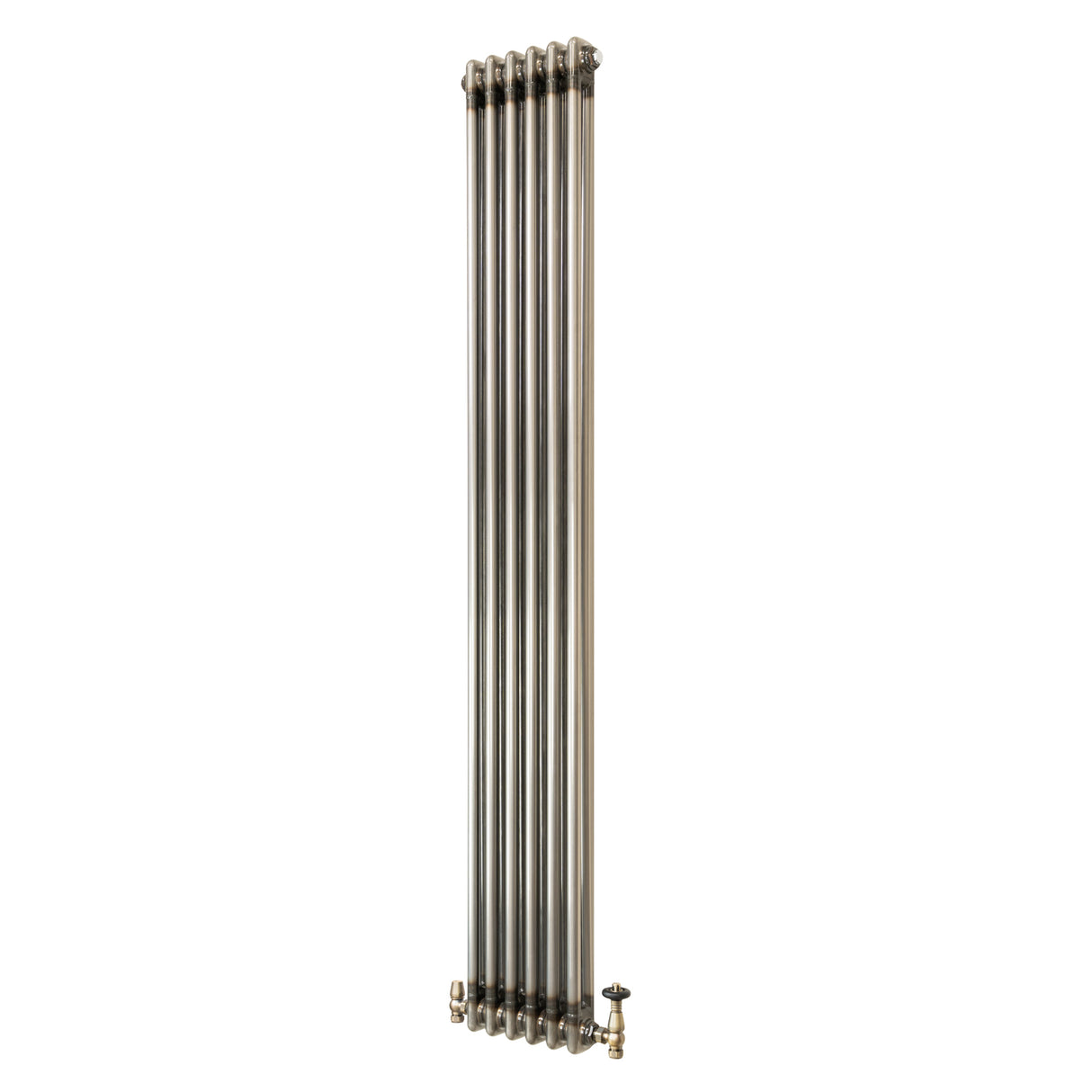 Radiador Tradicional de 2 Colunas com Válvulas - 1800 x 290mm - Metal Cru