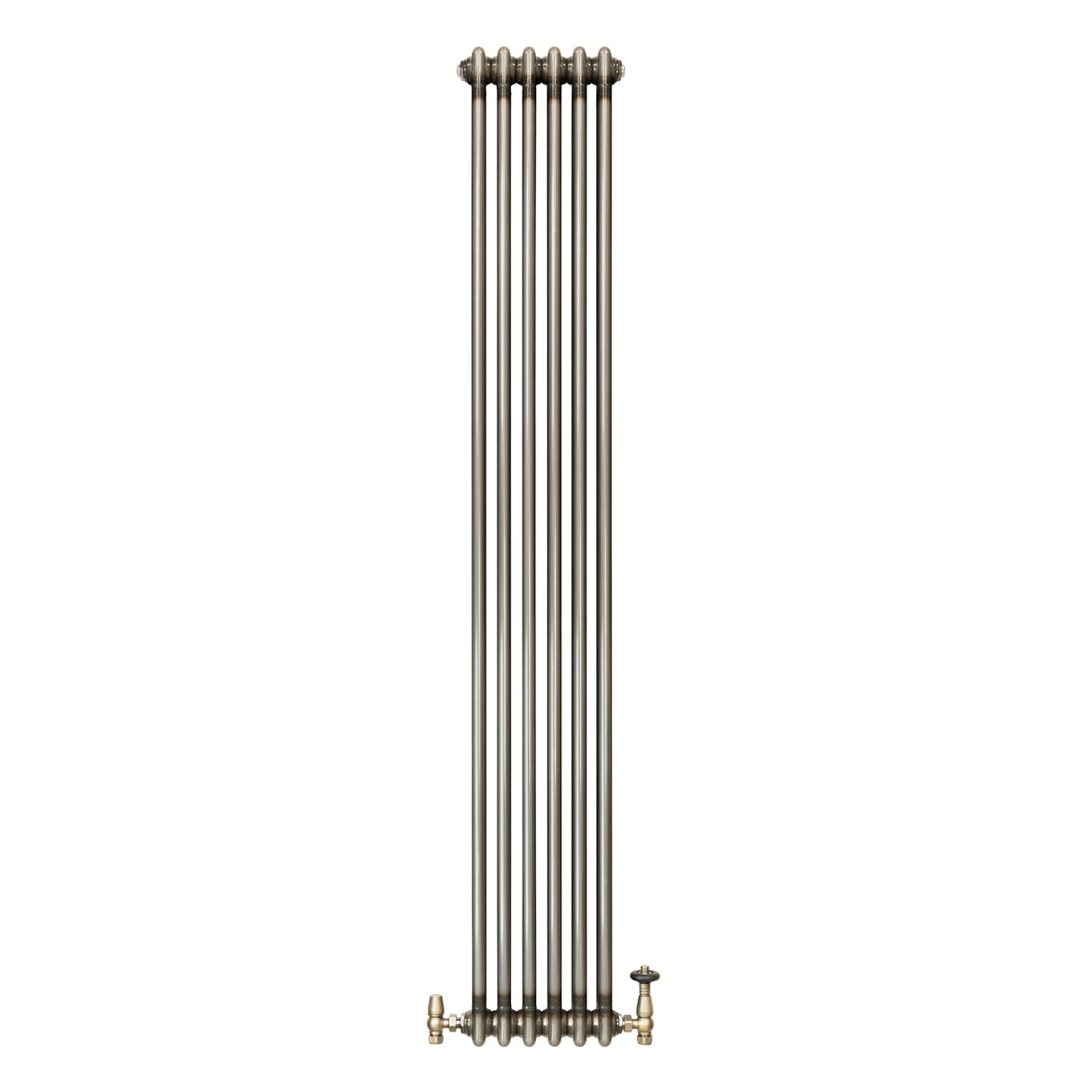 Radiador Tradicional de 2 Colunas com Válvulas - 1800 x 290mm - Metal Cru