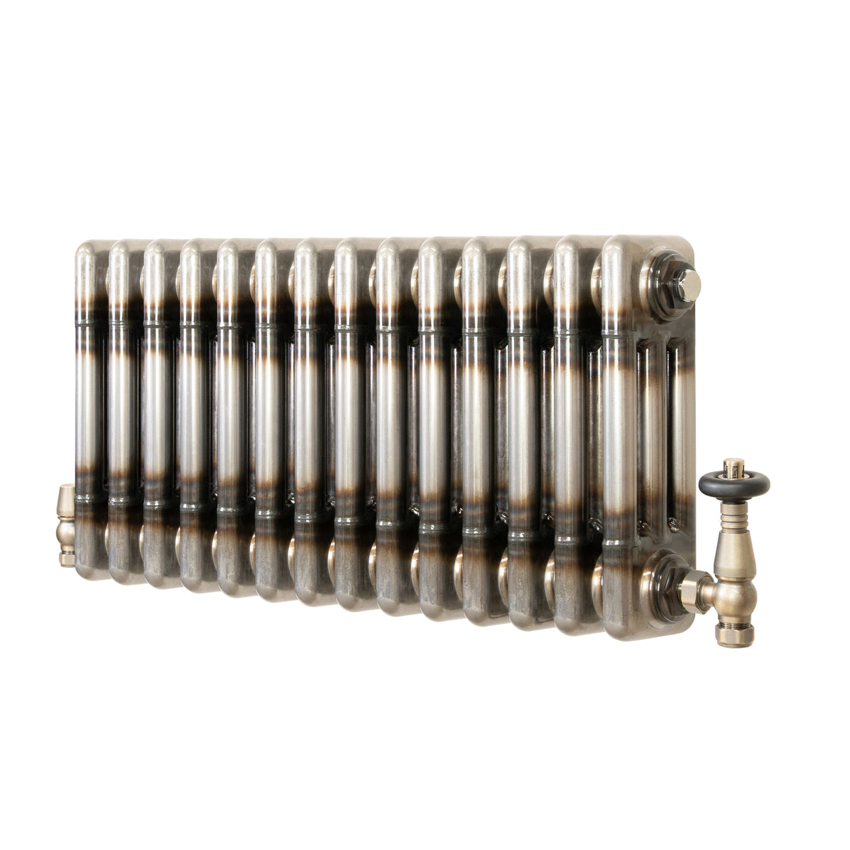 Radiador Tradicional de 3 Colunas com Válvulas - 300 x 650mm - Metal Cru