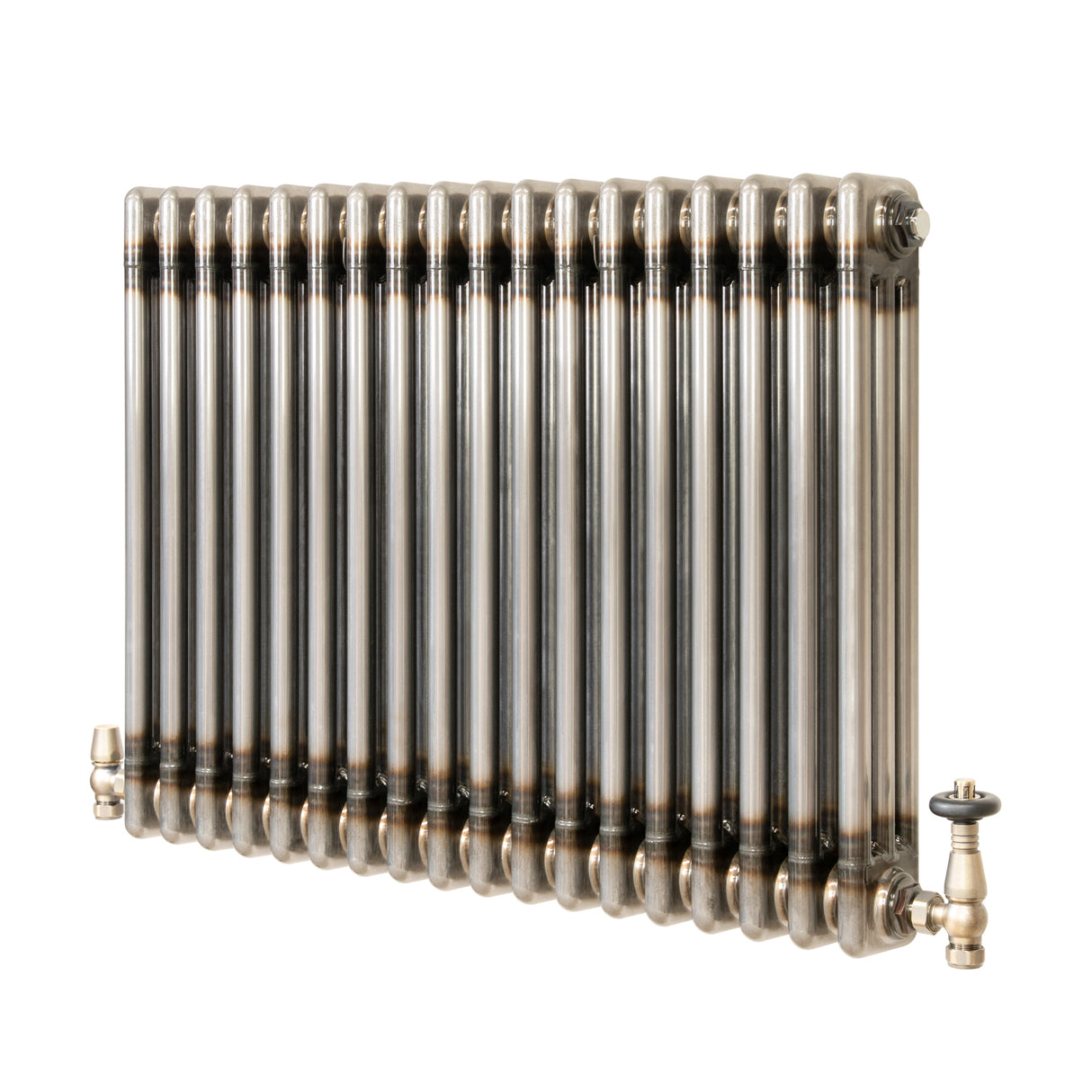 Radiador Tradicional de 3 Colunas com Válvulas - 600 x 830mm - Metal Cru