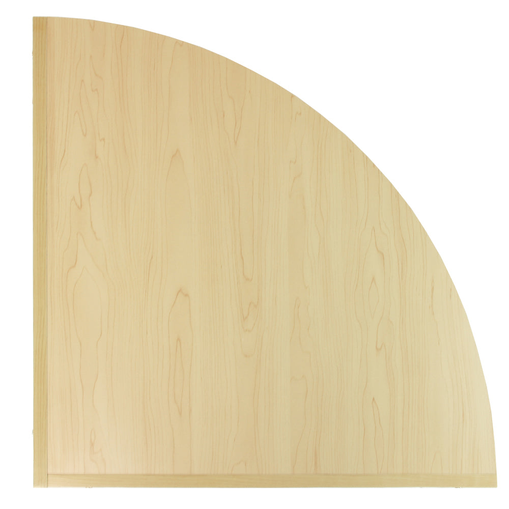 Balcão de canto curvo com prateleiras LM60