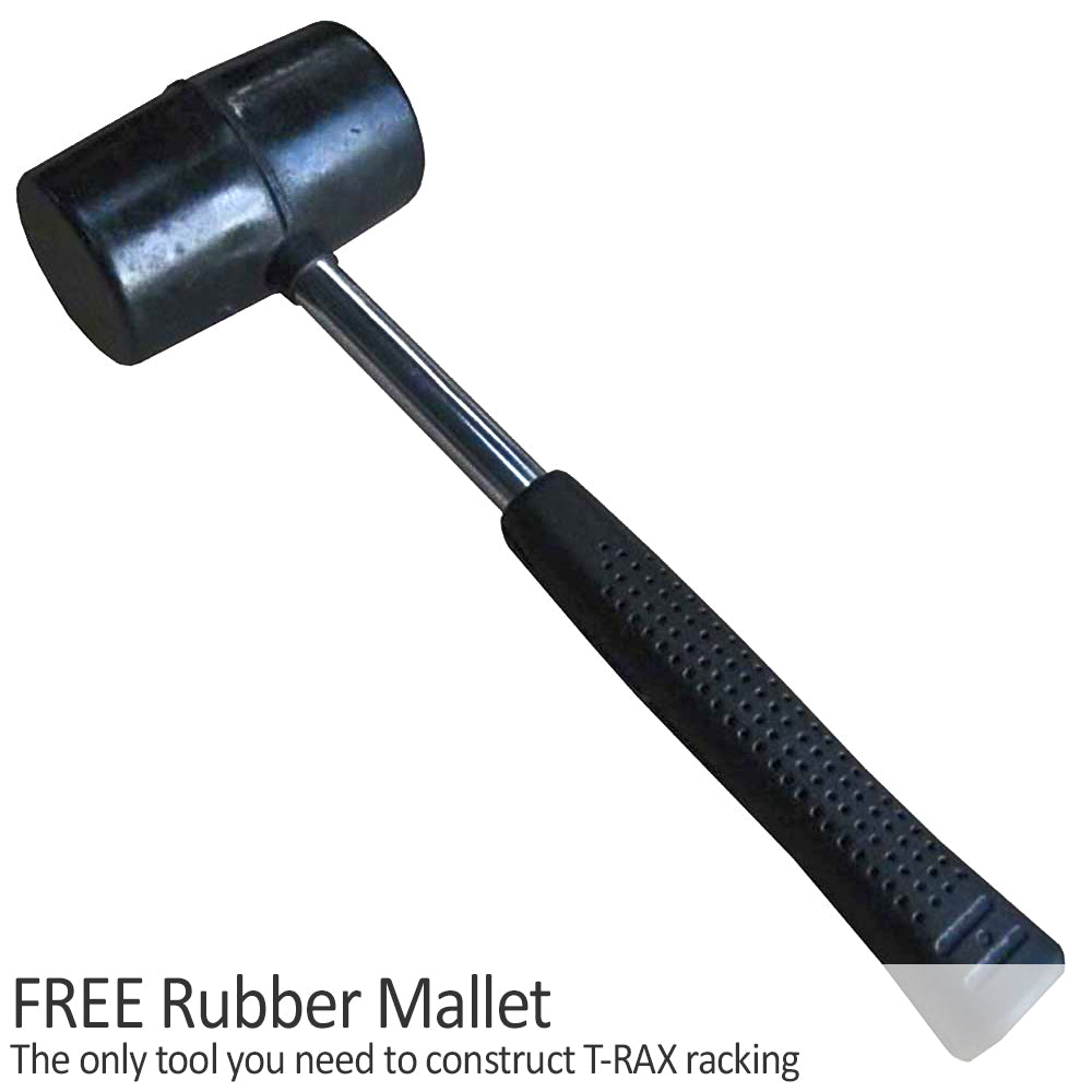 10 prateleiras de aço inoxidá vel sem parafusos azuis com 90 cm de largura T-Rax