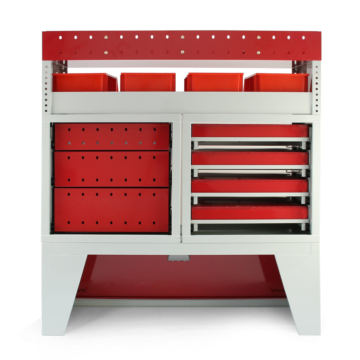 Prateleiras metálicas para carrinhas Firecracker | Vermelho