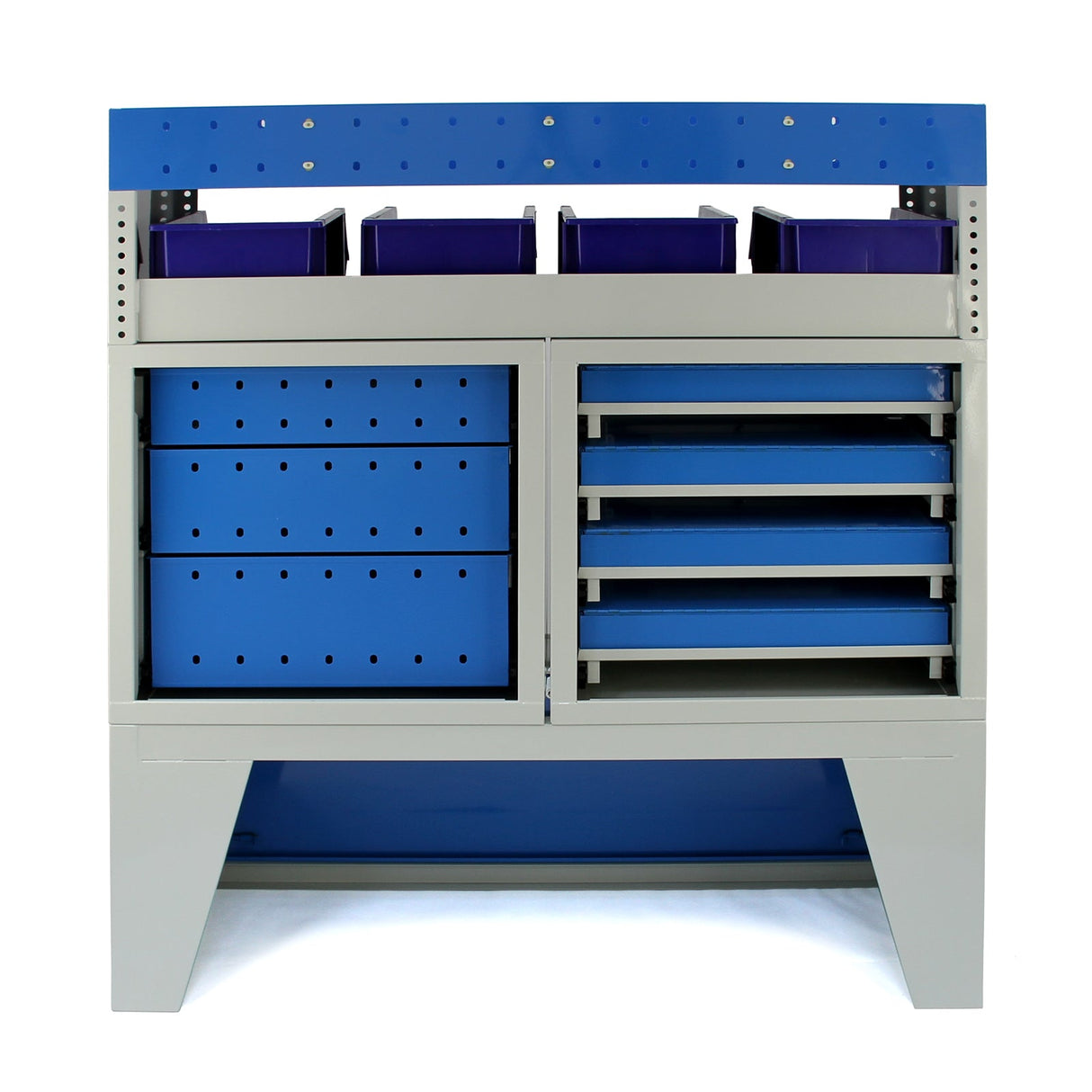 Conjunto de 1 Prateleira com Gavetas e 2 Prateleiras com Prateleiras para Van