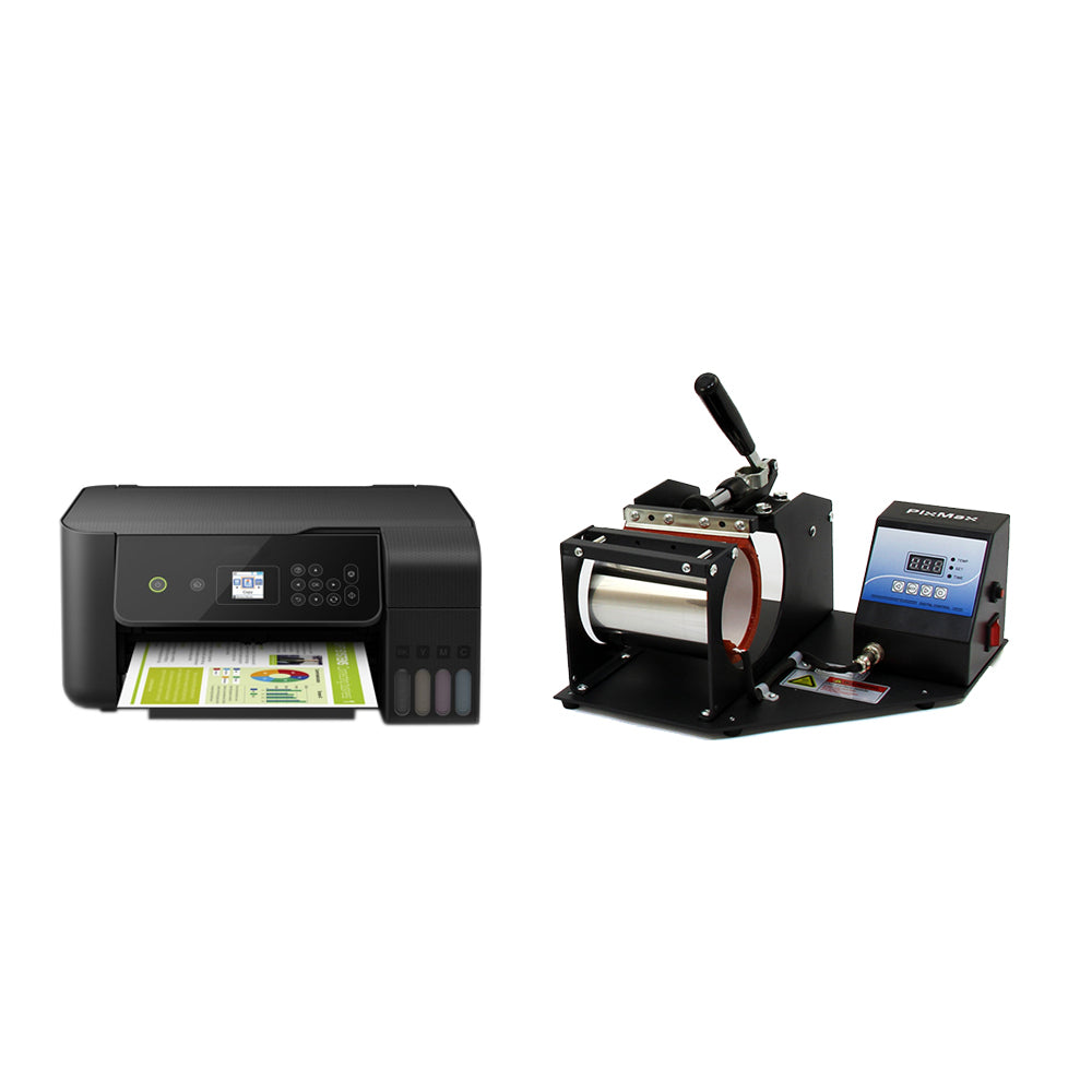 Prensa Térmica para Canecas PixMax, Diferentes Elementos e Impressora