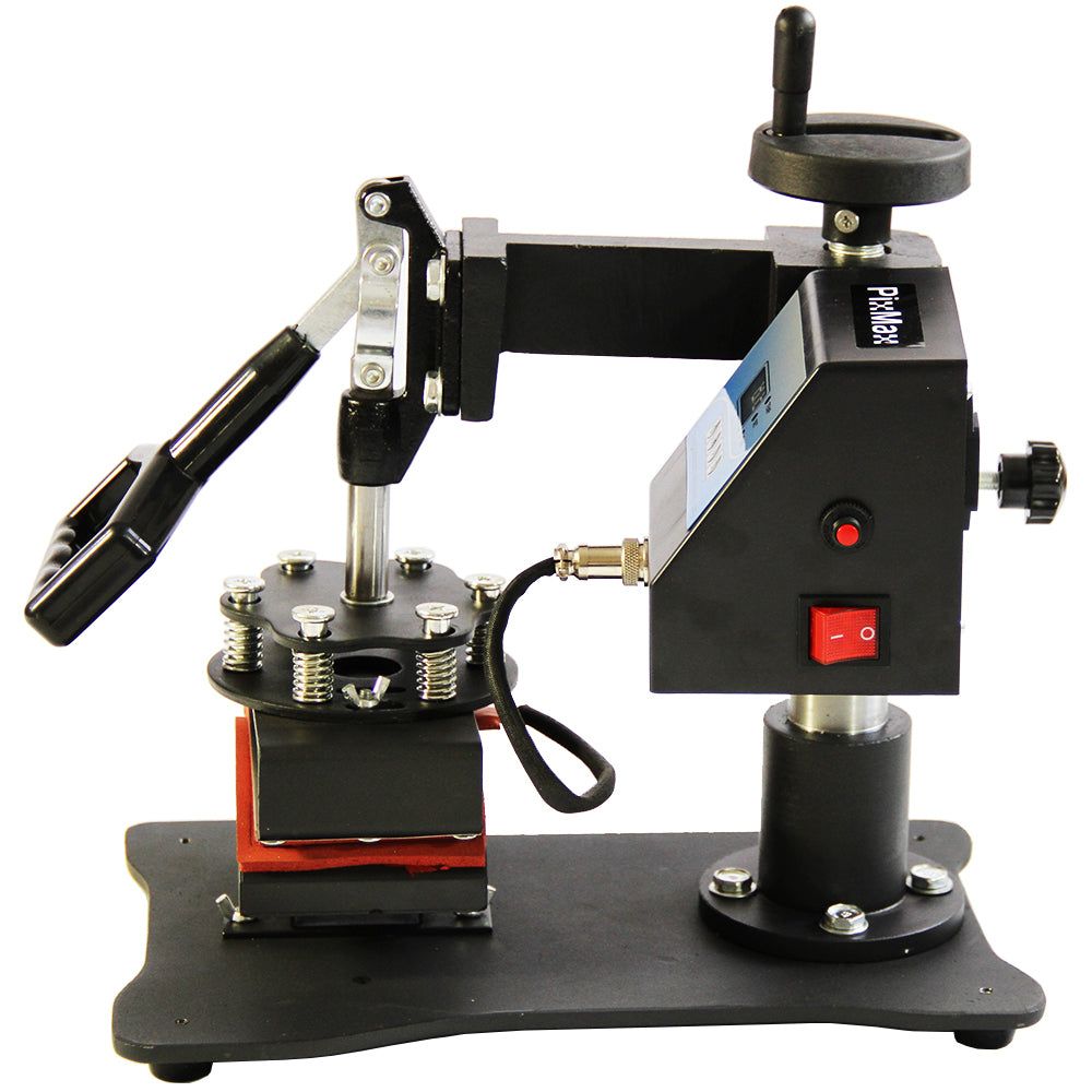 Prensa térmica de sublimação PixMax para personalização de tampas