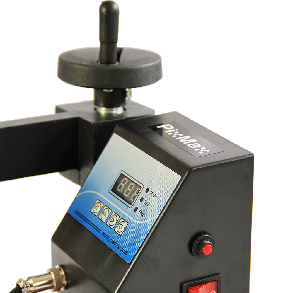 Prensa térmica de sublimação PixMax para personalização de tampas