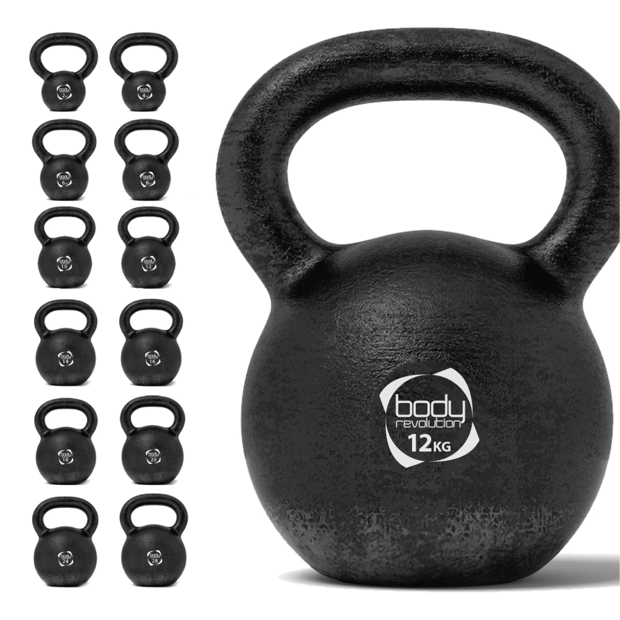 Kettlebell em ferro fundido 12 kg