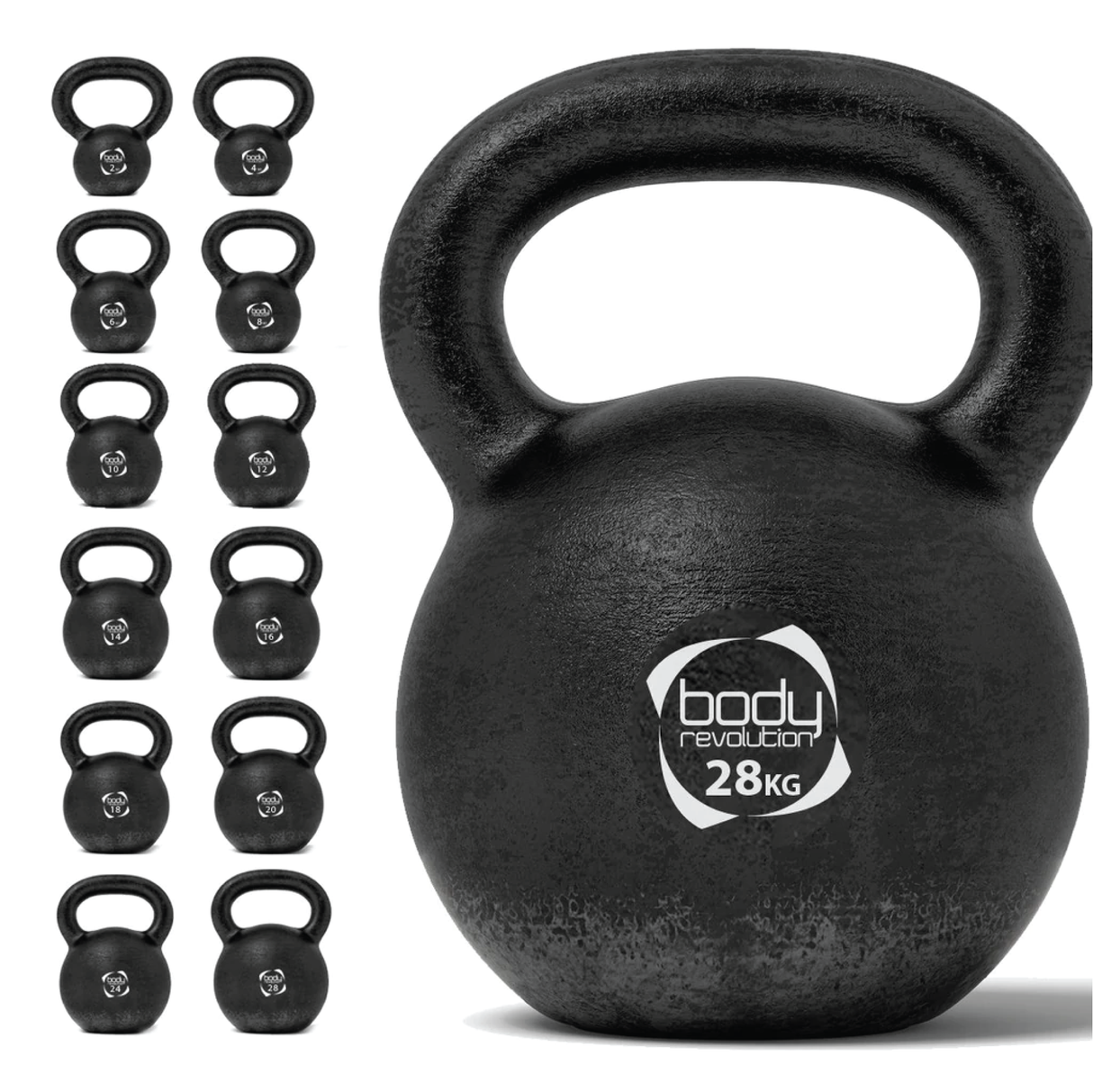 Kettlebell em ferro fundido 28 kg