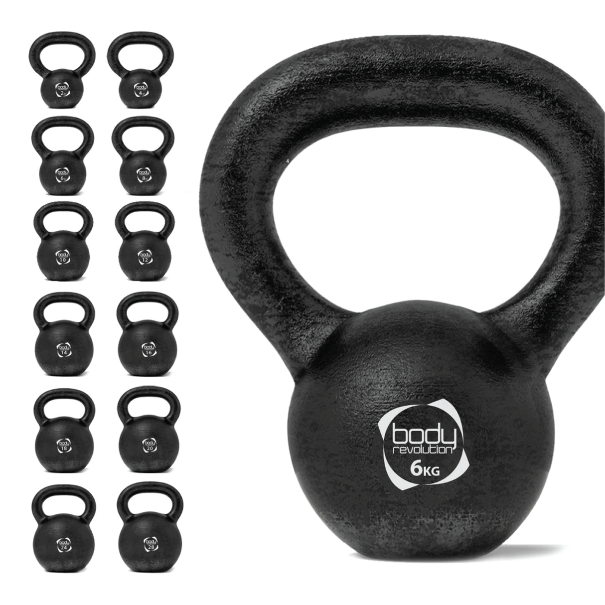 Kettlebell em ferro fundido 6 kg